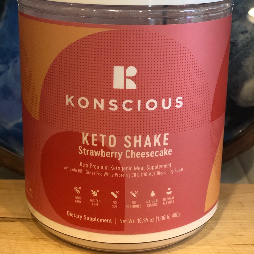 Konscious Keto Shake Strawberry Cheesecake Flavor